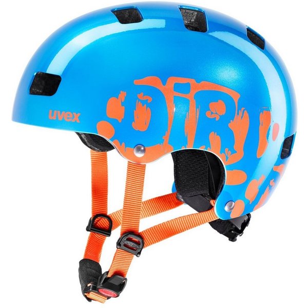 Uvex Kinderfahrradhelm Kid 3 Dirtbike blue-orange (metallic)