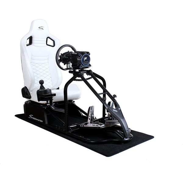 Speedmaster Simulator Cockpit Pro Sim Racing Cockpit Racing Wheel Stand SCHWARZ Gaming-Controller (Kompatibel mit allen gängigen Lenkrädern und Pedalen)