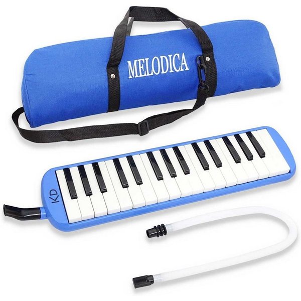 keepdrum Melodica keepdrum Melodica Blau 32 Tasten mit Tasche