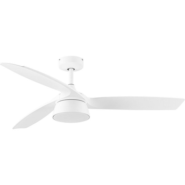 Lucci air Deckenventilator DC Deckenventilator Bronx Weiß mit LED & Fernbedienung, dimmbar