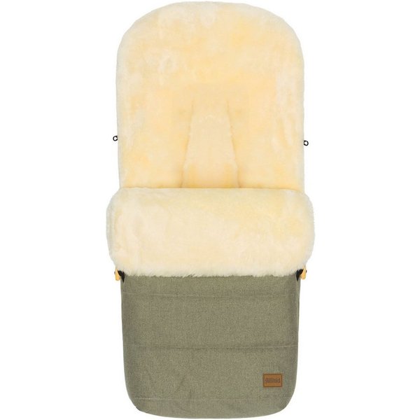 Fillikid Fußsack Winterfußsack Bernina Lammfell Exklusiv, Warmer Winterfußsack mit echtem Merino-Lammfell wasserabweisend und