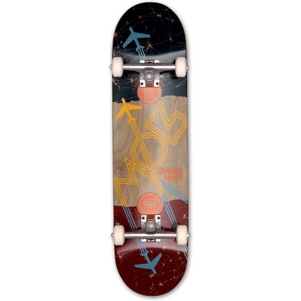 Mob Skateboards Skateboard Airlines 8.125 Complete - Komplettboard 32 x 8.125 Zoll (fertig montiert, 1-St., Flugzeuge Chemtrails), Holzboard aus Ahornholz - Ska