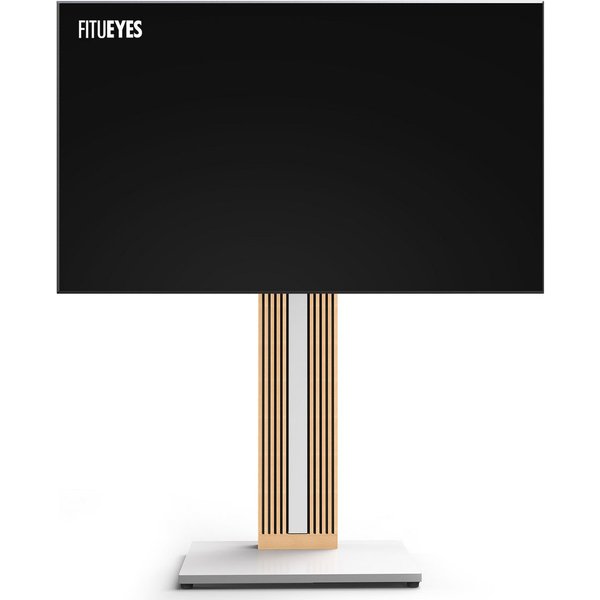 FITUEYES TV-Ständer aus Holz, mit höhenverstellbarer Ablage, ±15° schwenkbar, 32-65 Zoll, (bis 65,00 Zoll, höhenverstellbar, mit Kabelmanagement)