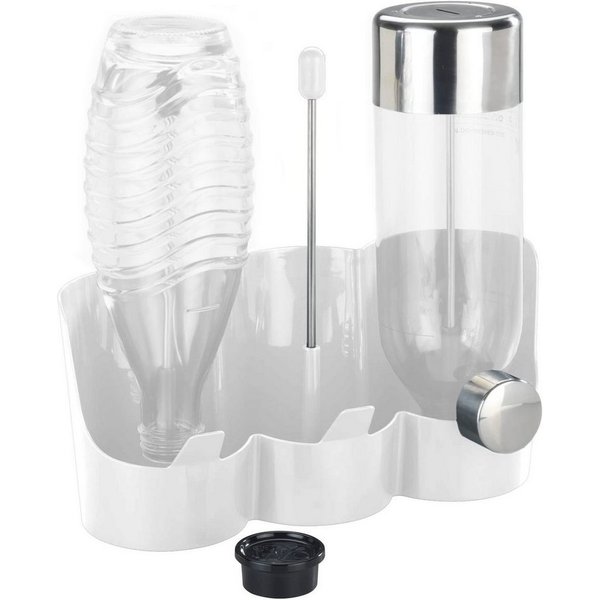 WENKO Flaschenhalter WENKO 3er Flaschenhalter 29 x 12 cm - weiß, (Packung, 1-St., Flaschenhalter), Abtropf Gestell für 3 Flaschen