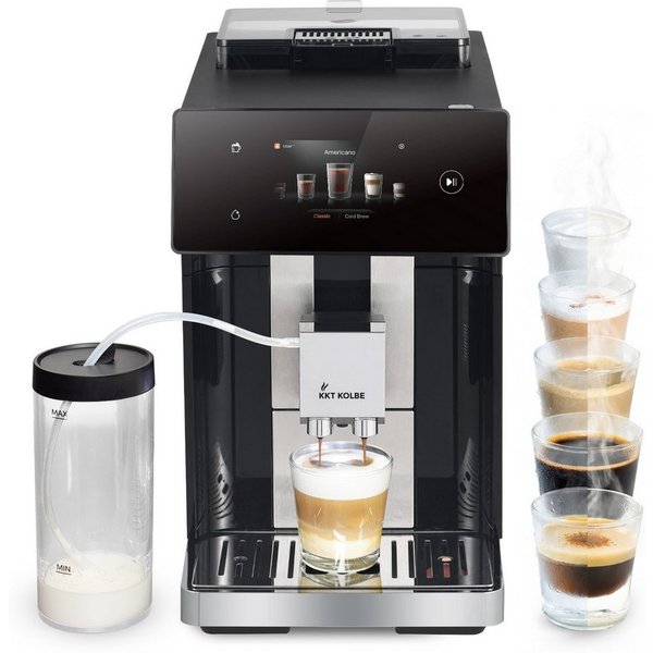 KKT KOLBE Kaffeevollautomat Pro, Automatische Reinigung, 2 Tassen-Funktion, 7 Kaffeespezialitäten