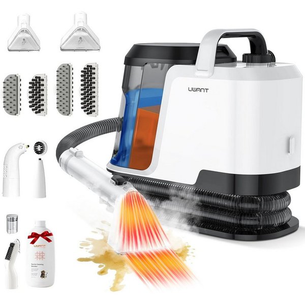 UWANT Teppichreinigungsgerät Uwant Y100 Steam 4-in-1 Teppichreinigungsgerät 28000PA, 1750 W, Waschsauger, 100°C Dampf, 65°C HeiBwasser, Kaltwasser-Funktion, Sel