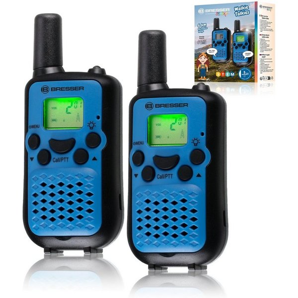 BRESSER junior Walkie Talkie BRESSER JUNIOR Walkie Talkie 2er-Set mit hoher Reichweite bis zu 6 km…