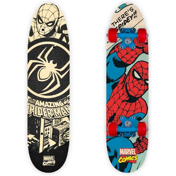 Spiderman Skateboard 24 Zoll – Robustes Kinder Skateboard mit PVC-Rädern und PP Trucks