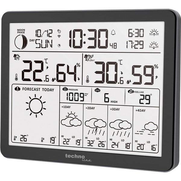 Techno Line Techno Line WD3000 WD3000 Wetterstation WLAN-Wetterstation Vorhersage Wetterstation