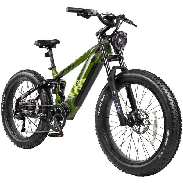 DOTMALL E-Bike Mountainbike Cyrusher Ranger 2.0 All-Terrain-Elektrofahrrad,52V 20Ah Shimano 9-Gang, Heckmotor, 1040 Wh