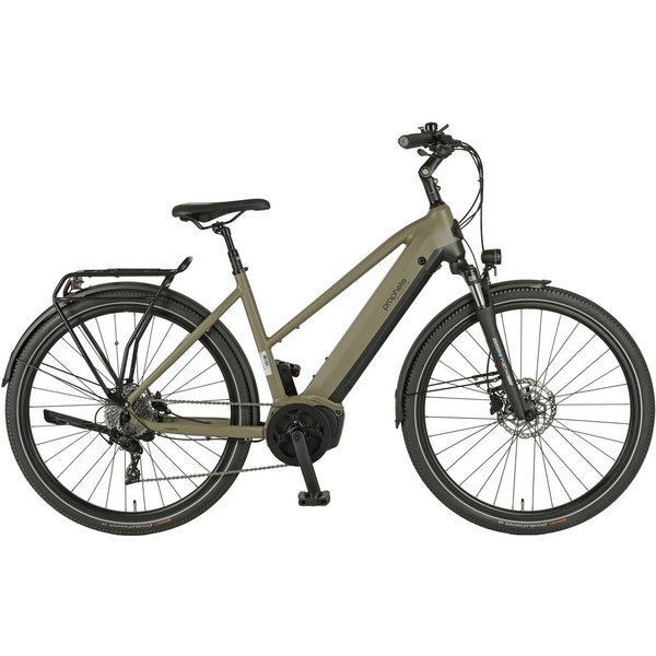 Prophete E-Bike Trekkingrad Entdecker 4.0, 10 Gang microSHIFT XLE Schaltwerk, Kettenschaltung, Mittelmotor, 540 Wh, Pedelec, Elektrofahrrad für Damen
