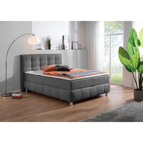Home affaire Boxbett Marvao inkl. Bettkasten und Topper, Boxbett mit Bettkasten, inkl. Topper