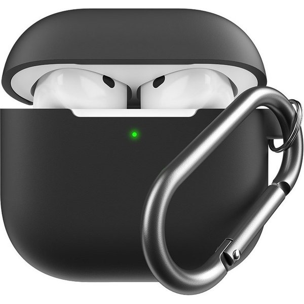 KeyBudz Kopfhörer-Schutzhülle Elevate AirPods 4 Case Silikon Kompatibel mit AirPods 4. Generation, Qi-zertifiziertes kabelloses Laden, nicht MagSafe-kompatibel