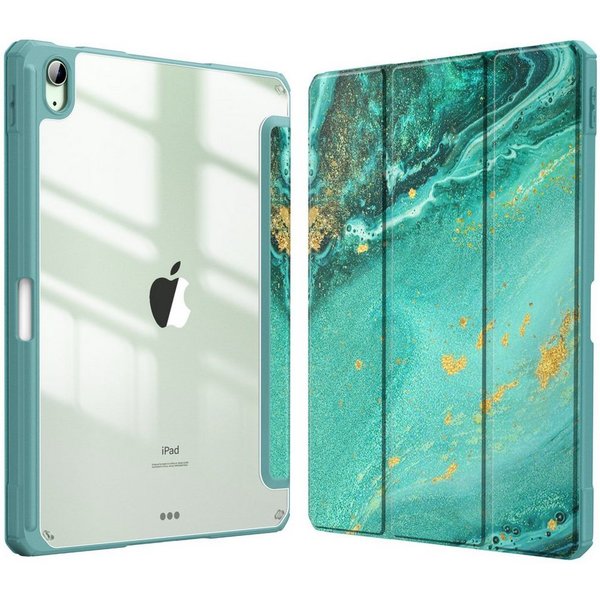Fintie Tablet-Hülle für iPad Air 11'' M4/M3/M2(2026/2025/2024), iPad Air 5/4 Gen 2022/2020 10.9 Zoll, mit Stifthalter, Hülle mit transparenter Hartschale auf de