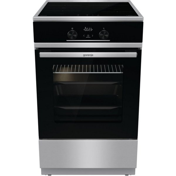 GORENJE Induktions-Standherd, mit 1-fach-Teleskopauszug, Aqua Clean, Standherd mit Induktionskochfeld und Teleskopauzug