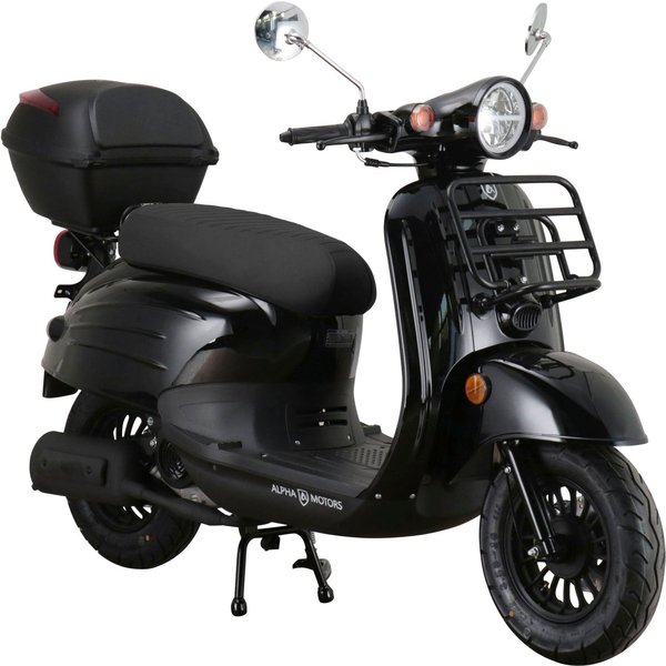 Alpha Motors Motorroller Adria, 50 ccm, 45 km/h, Euro 5, (Set, mit Topcase), mit Lenkerschloss