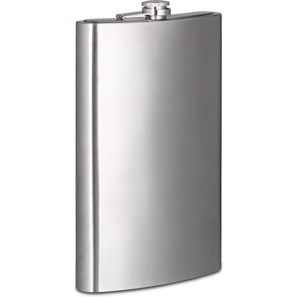 relaxdays Flachmann XXL 1,8l aus Edelstahl
