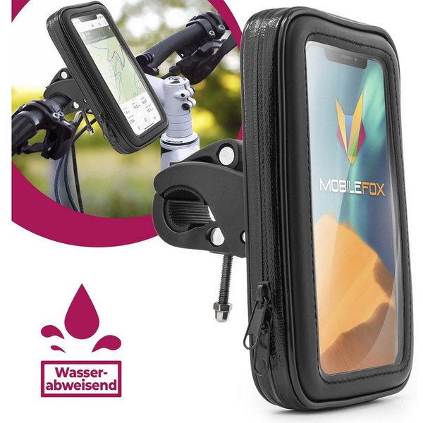 Mobilefox Smartphone-Halterung Halterung Halter Fahrrad Motorrad Lenker Handy Smartphone Größe L