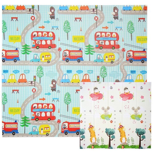 CCLIFE Spielmatte Krabbelmatte Spielmatte Babymatte Faltbar klappbar Wasserdicht, klappbar