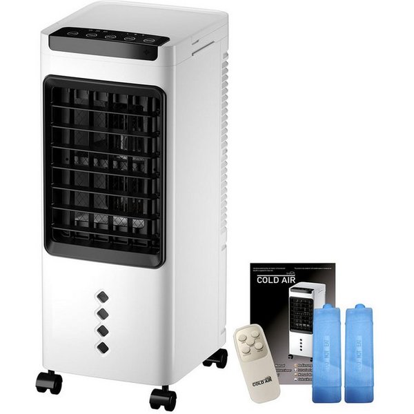 Genius Turmventilator Starlyf Cold Air 3in1 Luftkühler Set 8-tlg., Ventilator mit Wasserkühlung (Verdunstung), 3 Stufen, Timer, leise