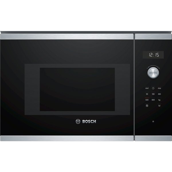 BOSCH Einbau-Mikrowelle BFL524MS0, Mikrowelle, 20 l, 7 Automatikprogramme & einfache Reinigungsunterstützung