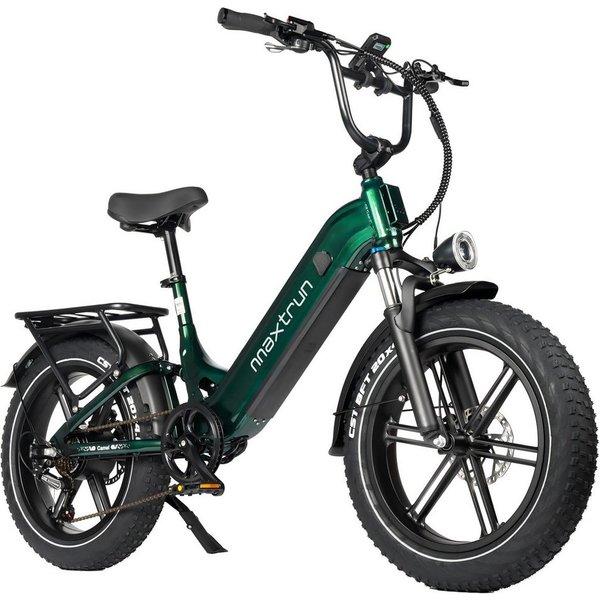 Vankel E-Bike Cityrad Camel E-Fahrrad Damen u. Herren 864WH Pedelec, 48V 18AH 120 km, Kettenschaltung, Heckmotor, 864 Wh, (Beleuchtungsset mit Batterieladegerät