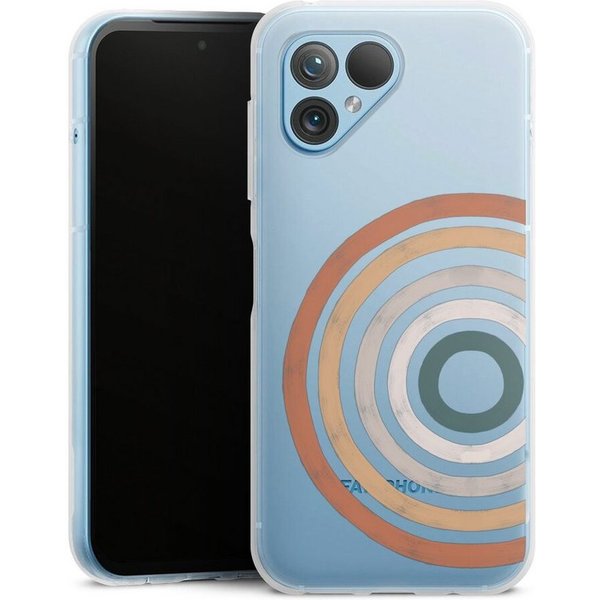 DeinDesign Handyhülle Kreise Regenbogen Wasserfarbe Vintage Rainbow, Fairphone 5 Silikon Hülle Bumper Case Handy Schutzhülle