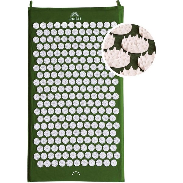 Shakti Mat Akupressurmatte Entspannung durch Akupressur - Faire Produktion, Bio-Baumwolle (Mit Matte), Ethische Handarbeit, GOTS-zertifizierte Bio-Baumwolle