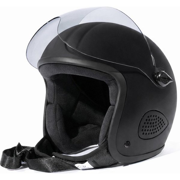 Bores Motorradhelm Gensler Kult Evo Jethelm mit Visier, Geeignet Für Brillenträger