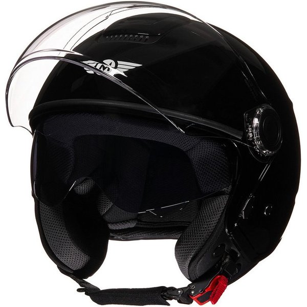MOTO HELMETS Motorradhelm Jethelm Motorradhelm, Helm für Motorrad & Roller, Schnellverschluss, Sonnenvisier, nur 1050g
