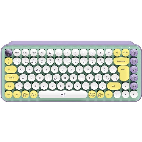 Logitech POP Keys Kabellose mechanische Tastatur-personalisierbaren Emoji-Taste PC-Tastatur