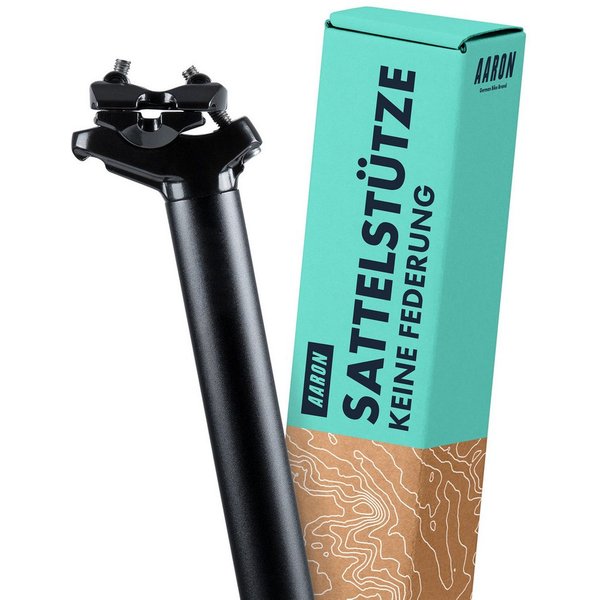 AARON Sattelstütze Post Fahrrad Sattelstütze 27,2/30,9/31,6 mm Aluminium 350 mm Länge
