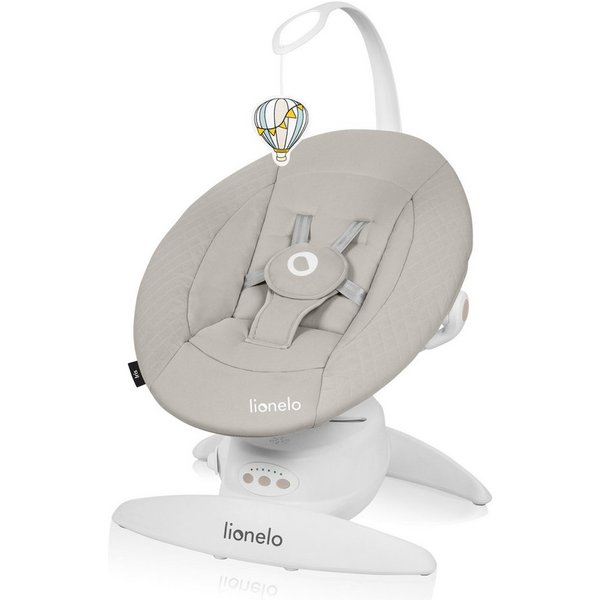 lionelo Babywippe IRIS, 360 Grad/ ab Geburt/12 Wiegenlieder/leicht und leise