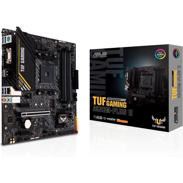 Asus TUF Gaming A520M-Plus II Mainboard, mATX AM4 M.2 USB 3.2 Aura Sync