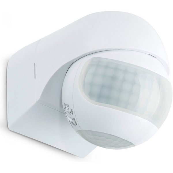 SEBSON Bewegungsmelder Infrarot Sensor Außen IP44 Aufputz Wand - Reichweite 12m 180° Winkel, (1-St), Wandmontage, schwenkbar, programmierbar, LED geeignet 600W,
