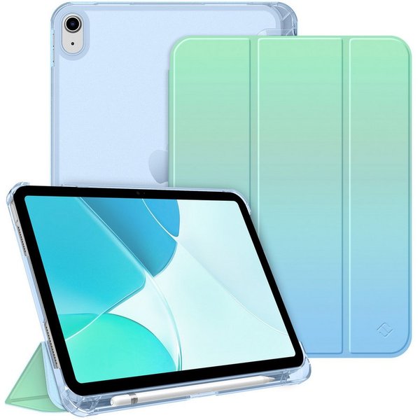 Fintie Tablet-Hülle für iPad 11 Generation 11‘’ 2025 (A16), iPad 10 Generation 10.9'' 2022, ultradünn, mit Stifthalter, transparenter Rückseite, Auto Schlaf/Wac