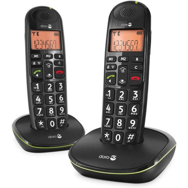 Doro PhoneEasy 100w Duo Schnurloses Mobilteil (Mobilteile: 2, Große Tasten)