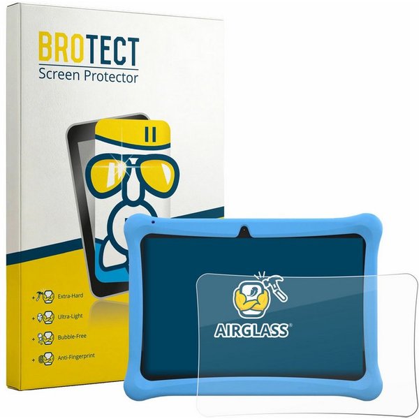 BROTECT Displayschutzglas Folie für Menghu Kids Tablet 10.1", Schutzfolie Glas Panzer Display Schutz klar