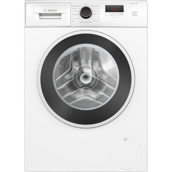 BOSCH Waschmaschine Serie 2 WGE0240V, 7 kg, 1400 U/min, Active Water Plus, Zeiterparnis durch Speed Perfect, LED-Display