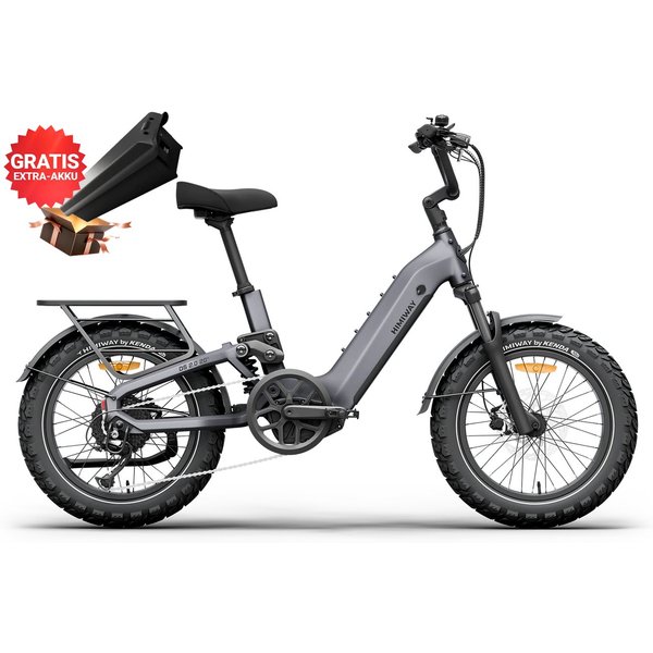 DOTMALL E-Bike Cityrad Himiway D5 2.0 20" E-Bike 48V 15Ah Akku 250W Motor+Gratis Akku 20 Ah, Heckmotor, 720 Wh