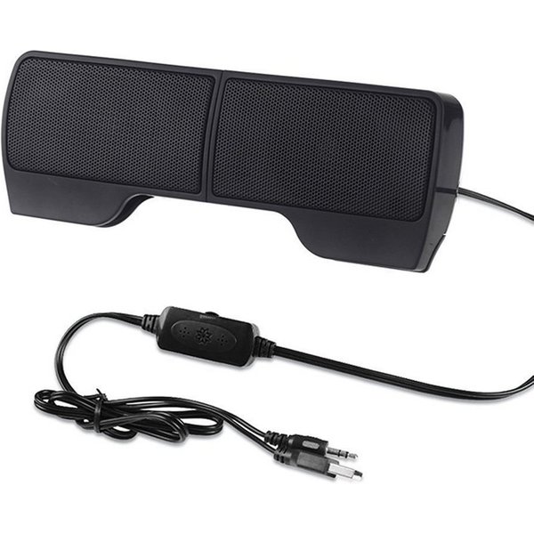 Bolwins P01C 6W mini tragbarer Lautsprecher über 3.5mm USB Laptop PC Notebook PC-Lautsprecher 2,0 (keine, 6 W, Plug & Play, Clip-On Design, kompakt & leicht)