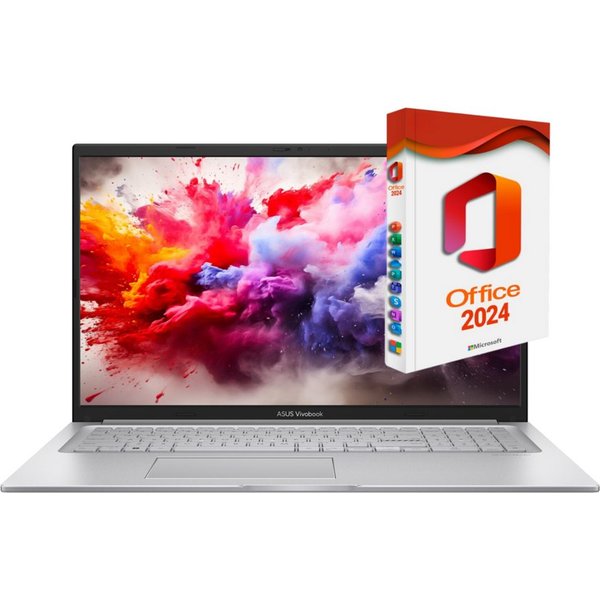 Asus VivoBook X150 - Core 7 150U, Office 2024 Pro, beleuchtete Tastatur Business-Notebook (Intel Core 7 150U 150U, Intel Graphics, 8 GB, 256 GB SSD, Windows 11 