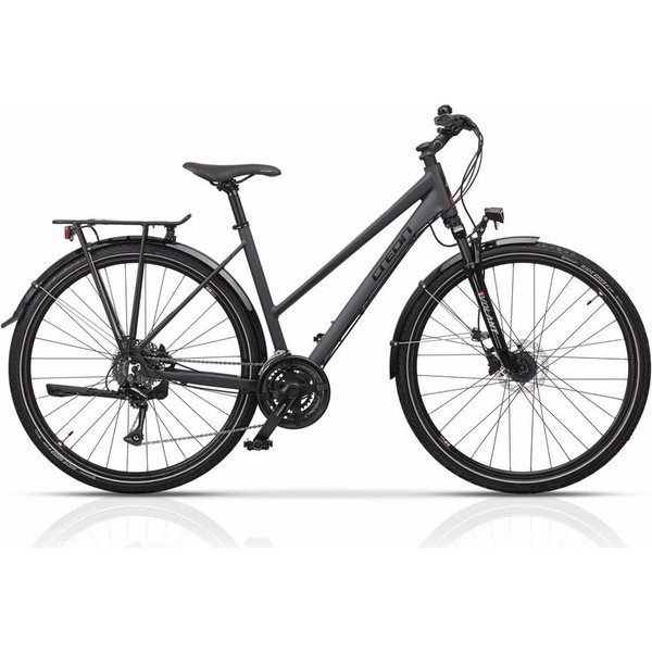 Airtracks Trekkingrad 28 Zoll Damen Trekking Fahrrad TRAIL 4.0 LADY Trekkingrad, 24 Gang, Kettenschaltung, Schwarz Matt - Rahmenhöhen 45 cm 50cm 55 cm » Modelja