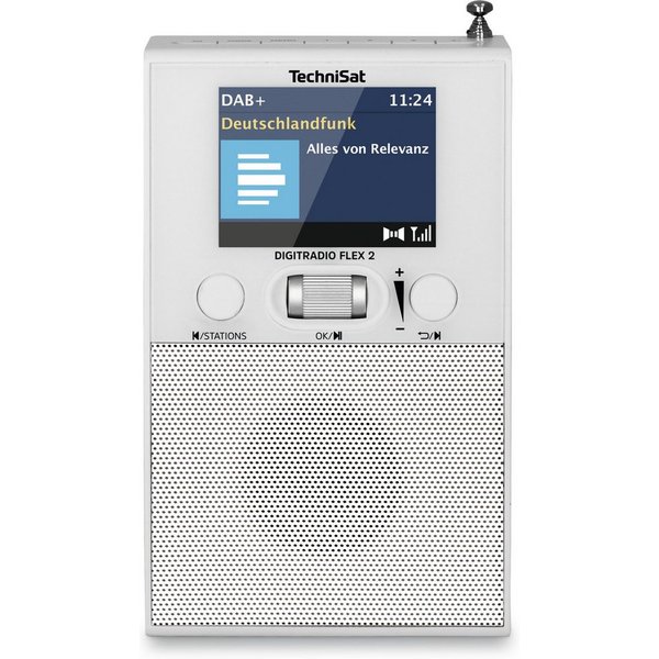 TechniSat DIGITRADIO FLEX 2 Digitalradio (DAB) (Digitalradio (DAB), FM-Tuner mit RDS, 1.5 W, Direkter Steckdosenbetrieb, Bluetooth, Farbdisplay, Wecker)
