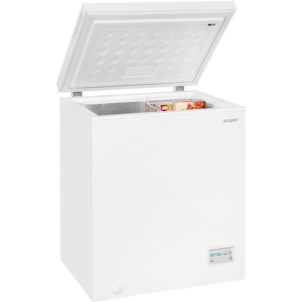 exquisit Gefriertruhe GT5150-E-041E, 70,5 cm breit, 142 l, 142 l Nutzinhalt, 4 Sterne Fach 142,0 l, 7,0 kg, Energieklasse E