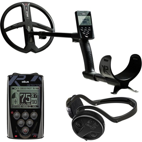 XP Metal Detectors Metalldetektor DEUS X35 28 RC + WSA Kopfhörer (DEUS-28X35RCWSA), BOOST-Modus für mehr Tiefenleistung