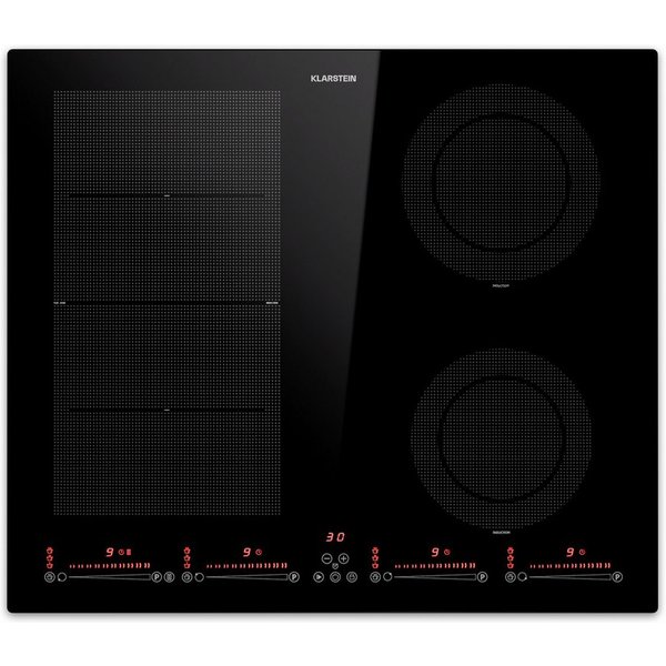 Klarstein Induktions-Kochfeld Masterzone 60 Hybrid 10045783, Kochfelder Induktion Hob Gas Hob Flex 4 Zonen