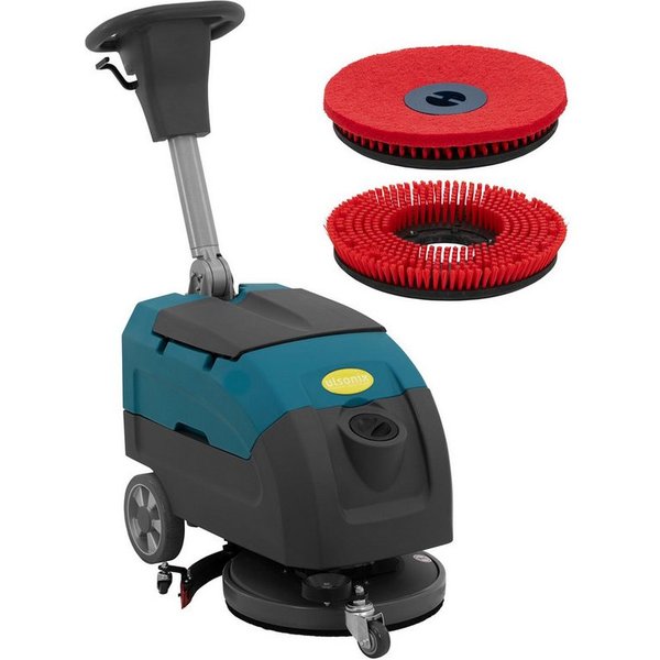 Ulsonix Hartbodenreiniger Akku-Scheuersaugmaschine Reinigungsmaschine 40 cm 2200 m²/h 160 U/min, 500 W