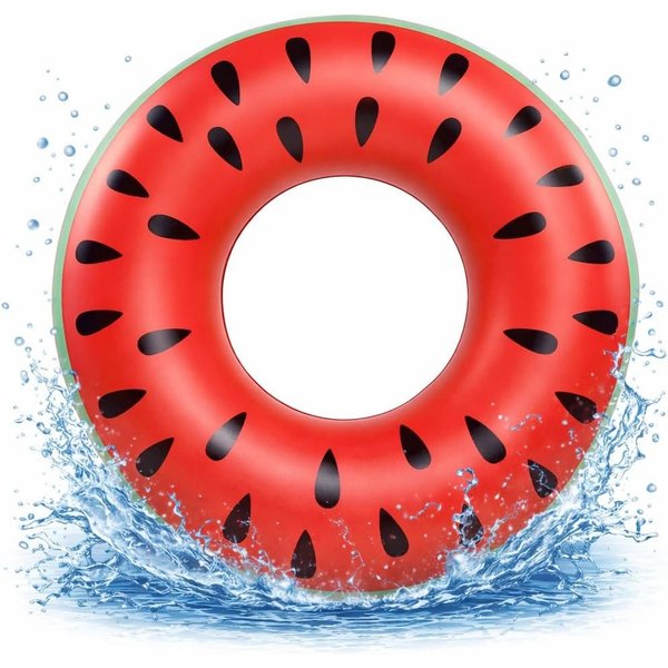 TK Gruppe Schwimmring Aufblasbarer Schwimmring aus PVC, Donut- und Flamingo-Varianten (Schwimmring), 120 cm