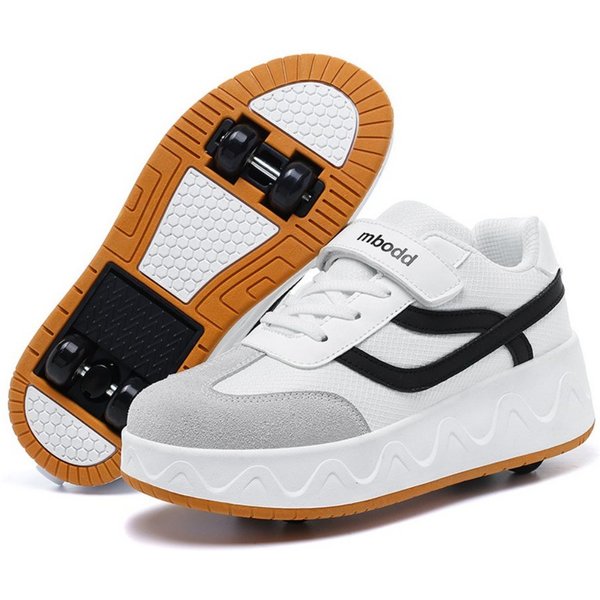 HUSK'SWARE Rollschuhe, (rutschhemmende Sportschuhe Freizeitschuhe, Kinder Rollschuhe Sneaker Mädchen Jungen), 2 in 1 Freizeitschuhe mit einziehbaren Rollen Spor